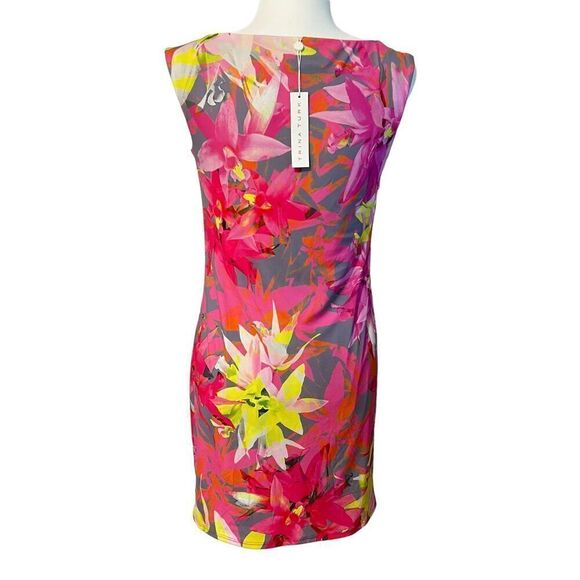 TRINA TURK NWT SZ Small Floral Sheath Silhouette Dress Felana Summer Spring Sz2 - Picture 12 of 12